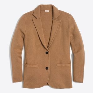 J Crew Factory Tan Sweater Blazer
